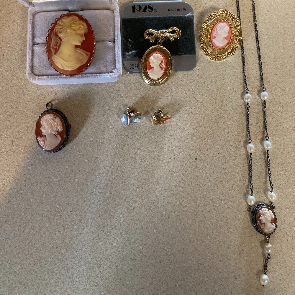 Cameo Shell Lady Jewelry
